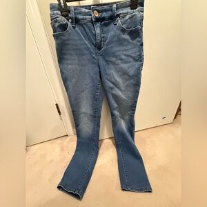 Stylish Blue Straight Leg Women's Jeans